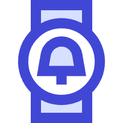 Watch Circle Notification Icon from Sharp Duo Set