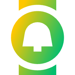 Watch Circle Notification Icon from Sharp Gradient Set