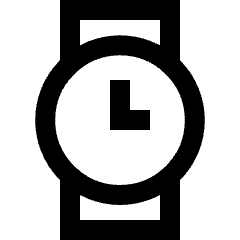 Watch Circle Time Icon from Sharp Line Set