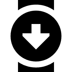 Watch Circle Upload Icon from Sharp Solid Set