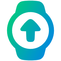 Watch Circle Upload Icon from Plump Gradient Set