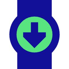 Watch Circle Upload Icon from Sharp Pop Set