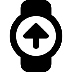Watch Circle Upload Icon from Core Remix Set
