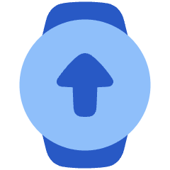 Watch Circle Upload Icon from Plump Flat Set