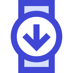 Watch Circle Upload Icon from Sharp Duo Set