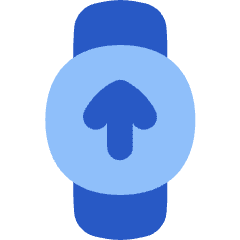 Watch Circle Upload Icon from Flex Flat Set