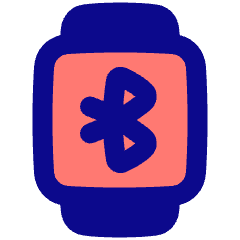 Watch Square Bluetooth Icon from Plump Pop Set