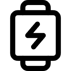 Watch Square Charging Icon from Core Line Set