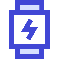 Watch Square Charging Icon from Sharp Duo Set