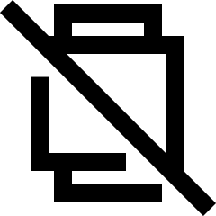 Watch Square Disable Icon from Sharp Line Set