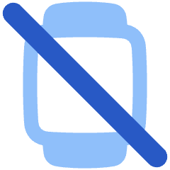 Watch Square Disable Icon from Plump Flat Set