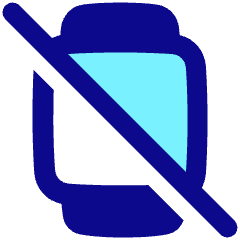 Watch Square Disable Icon from Plump Pop Set