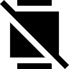 Watch Square Disable Icon from Sharp Solid Set
