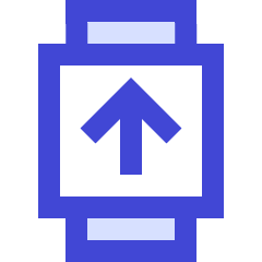 Watch Square Download Icon from Sharp Duo Set