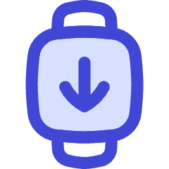 Watch Square Download Icon from Flex Duo Set