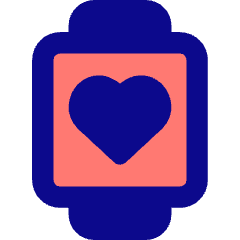 Watch Square Heartbeat Monitor 1 Icon from Core Pop Set