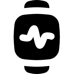 Watch Square Heartbeat Monitor 2 Icon from Flex Solid Set