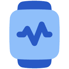 Watch Square Heartbeat Monitor 2 Icon from Plump Flat Set