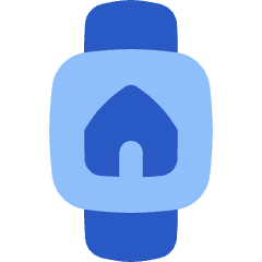 Watch Square Home Icon from Flex Flat Set