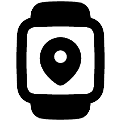 Watch Square Location Icon from Plump Remix Set