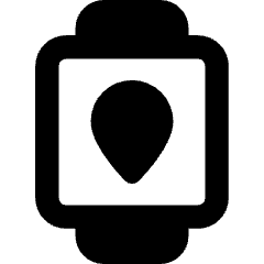 Watch Square Location Icon from Core Remix Set