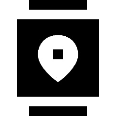 Watch Square Location Icon from Sharp Solid Set