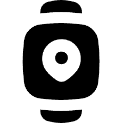 Watch Square Location Icon from Flex Solid Set