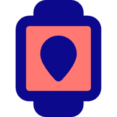 Watch Square Location Icon from Core Pop Set