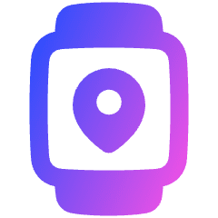 Watch Square Location Icon from Plump Gradient Set