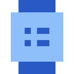 Watch Square Menu Icon from Sharp Flat Set