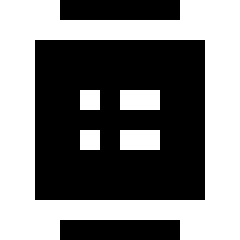 Watch Square Menu Icon from Sharp Solid Set