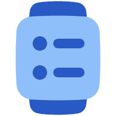 Watch Square Menu Icon from Plump Flat Set