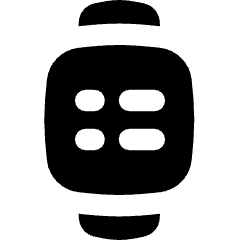 Watch Square Menu Icon from Flex Solid Set