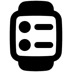 Watch Square Menu Icon from Plump Remix Set