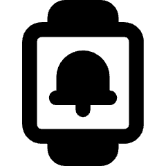 Watch Square Notification Icon from Core Remix Set