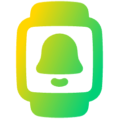 Watch Square Notification Icon from Plump Gradient Set