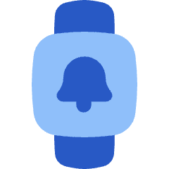 Watch Square Notification Icon from Flex Flat Set