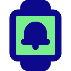 Watch Square Notification Icon from Core Pop Set