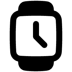 Watch Square Time Icon from Plump Remix Set