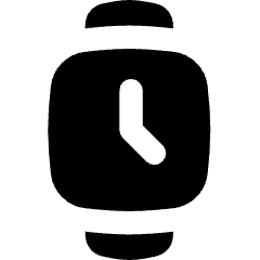 Watch Square Time Icon from Flex Solid Set