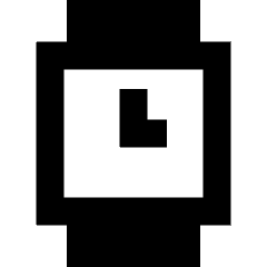 Watch Square Time Icon from Sharp Remix Set