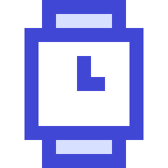 Watch Square Time Icon from Sharp Duo Set