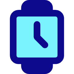 Watch Square Time Icon from Core Pop Set