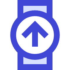 Watch Square Upload Icon from Sharp Duo Set