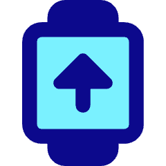 Watch Square Upload Icon from Core Pop Set