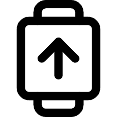 Watch Square Upload Icon from Core Line Set