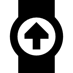 Watch Square Upload Icon from Sharp Remix Set