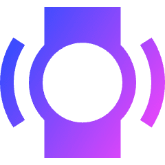 Watch Vibration Icon from Sharp Gradient Set