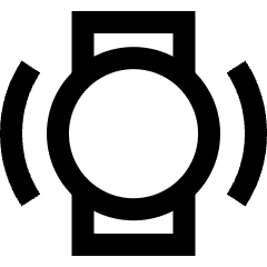Watch Vibration Icon from Sharp Line Set