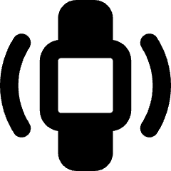 Watch Vibration Square Icon from Core Solid Set